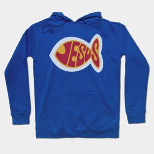 Jesus Fish 1980s Hoodie